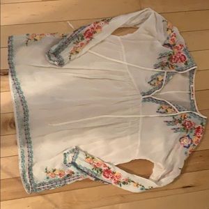 Beautiful Johnny Was Sz S Sheer Blouse